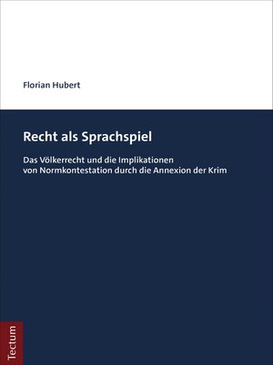 cover image of Recht als Sprachspiel